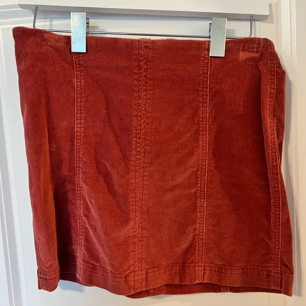 Corduroy Rust Skirt